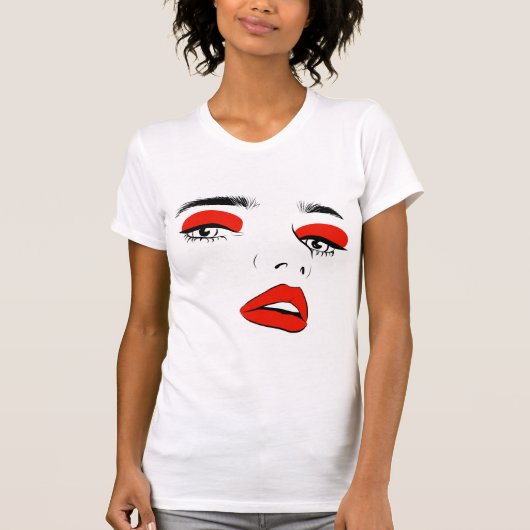 Mode-Gesicht T-Shirt (Vorderseite)