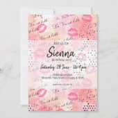 Mode-Girl Einladung (Vorderseite)