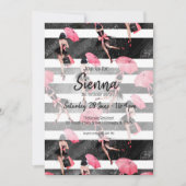 Mode-Girl Einladung (Vorderseite)