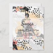 Mode-Girl Einladung (Vorderseite)