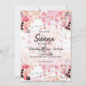 Mode-Girl Einladung (Vorderseite)