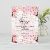 Mode-Girl Einladung (Stehend Vorderseite)