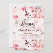 Mode-Girl Einladung (Vorderseite)