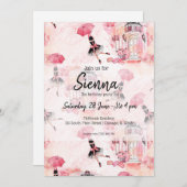 Mode-Girl Einladung (Vorne/Hinten)