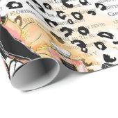 Mode-Girl Geschenkpapier (Rolleneckpunkt)