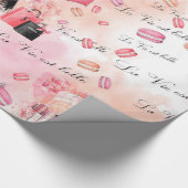 Mode-Girl Geschenkpapier (Ecke)