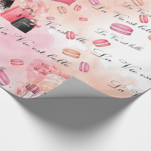 Mode-Girl Geschenkpapier (Ecke)
