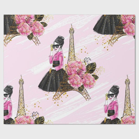 Mode-Girl Geschenkpapier (Flach)
