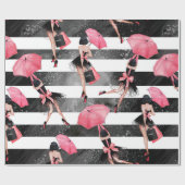 Mode-Girl Geschenkpapier (Flach)