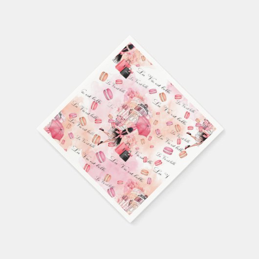 Mode-Girl Serviette (Ecke)