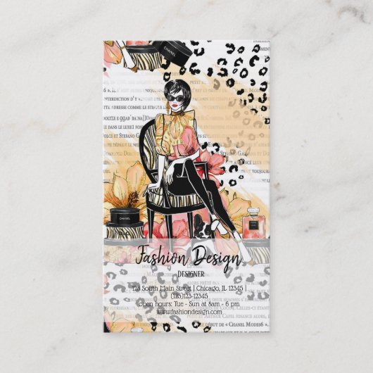 Mode-Girl Visitenkarte (Vorderseite)