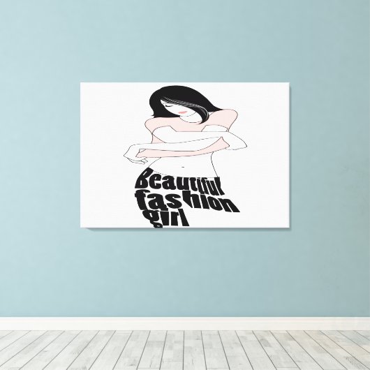 Mode Girls Leinwanddruck (Insitu (Holzboden))