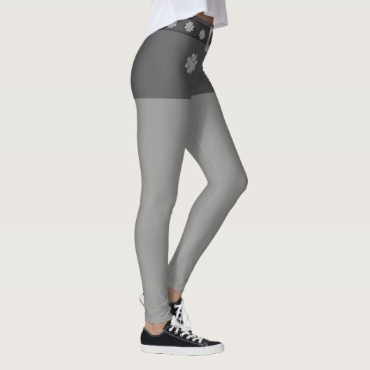 Mode Grau und Silber Leggings (Rechts)