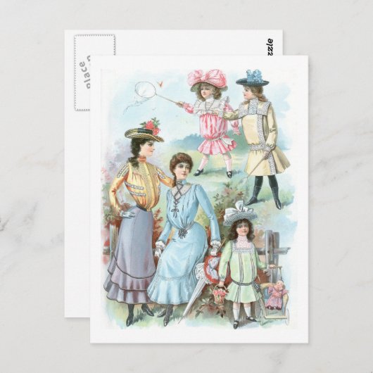 Mode Hats aus den 1900er Jahren Postkarte (Vorne/Hinten)