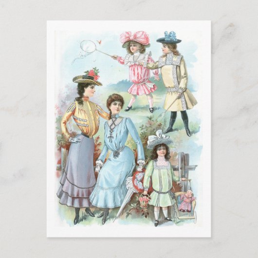Mode Hats aus den 1900er Jahren Postkarte (Vorderseite)