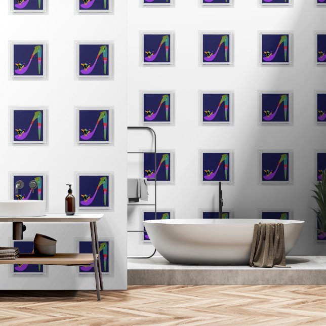 Mode High Heels Tapete (Badezimmer)