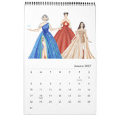 Mode-Illustration Kalender (Jan 2027)