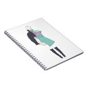 Mode-Illustration Notizblock (Rechte Seite)