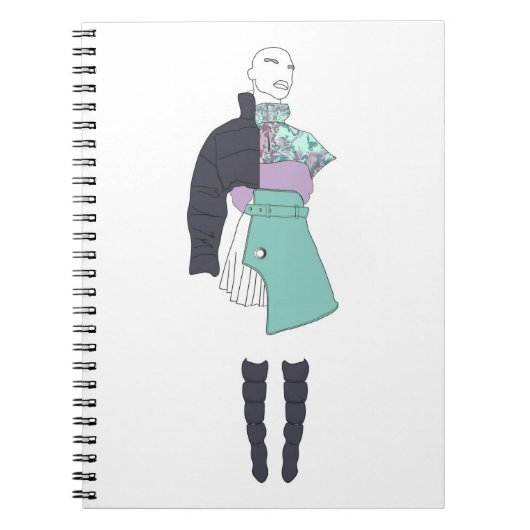 Mode-Illustration Notizblock (Vorderseite)