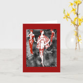 Mode im Rot Karte (Gelbe Blume)