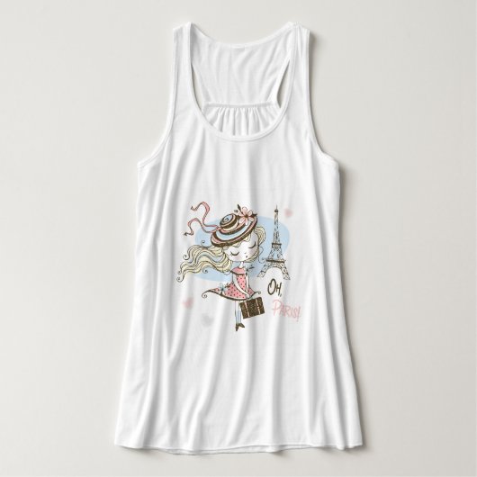 Mode in Paris Tank Top (Design Vorderseite)