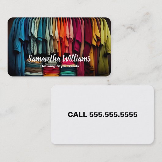 Mode-Industrie Visitenkarte (Vorne/Hinten)