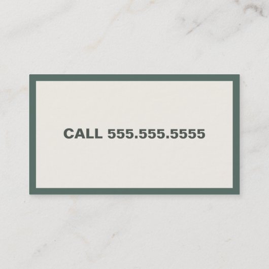 Mode-Industrie Visitenkarte (Rückseite)