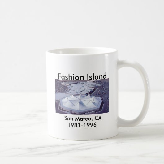 Mode-Insel, San Mateo, CA 1981-1996 Kaffeetasse (Rechts)