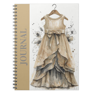 Mode Inspiriert Little Black Dress (LBD) Beige Notizblock