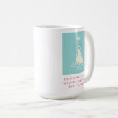 Mode ist eine Sprache Kaffeetasse (VorderseiteRechts)