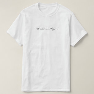 Mode ist vegan. (Handschrift) T-Shirt