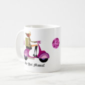 Mode-Kaffee-Tassen-Roller-Frauen-Rosa-Leopard Kaffeetasse (Vorderseite Links)