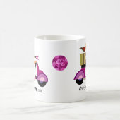 Mode-Kaffee-Tassen-Roller-Frauen-Rosa-Leopard Kaffeetasse (Mittel)