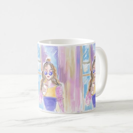 Mode-Kaffeemännchen Kaffeetasse (VorderseiteRechts)