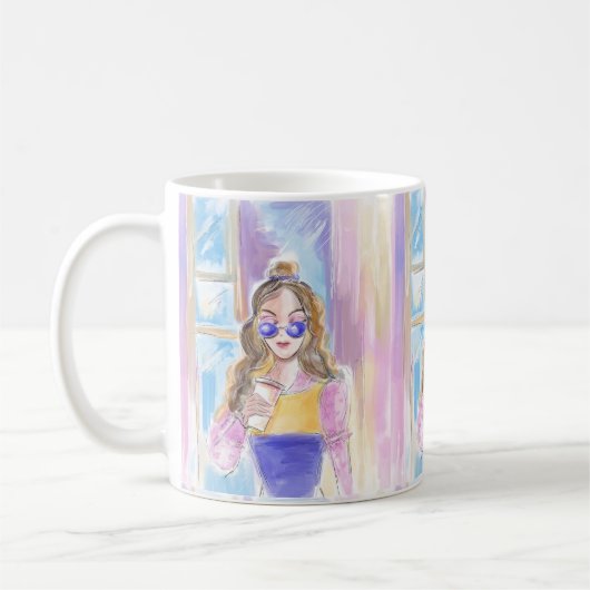 Mode-Kaffeemännchen Kaffeetasse (Links)