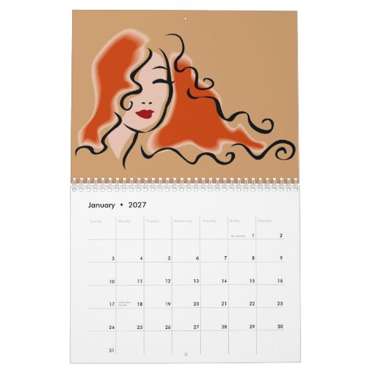 Mode-Kalender Kalender (Jan 2027)