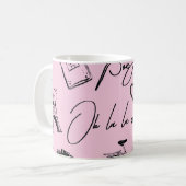 Mode, Kalligrafie, Eiffelturm, Lippen Kaffeetasse (Vorderseite Links)