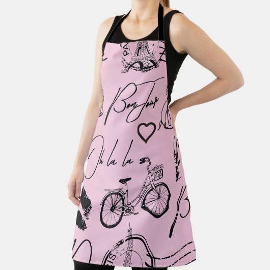 Mode, Kalligrafie, Eiffelturm, Lippen Schürze (InSitu)