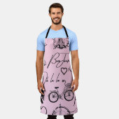 Mode, Kalligrafie, Eiffelturm, Lippen Schürze (Getragen)