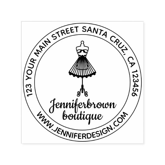 Mode Kleid Mannequin Simple Tailor Logo Permastempel (Design)