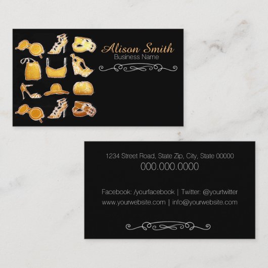 Mode/Komplikationen/Zubehör Visitenkarte (Vorne/Hinten)