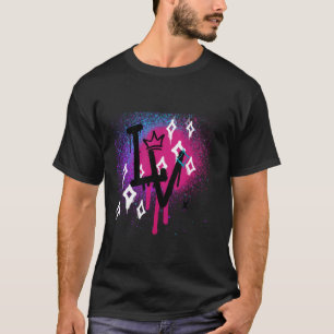 Mode lieben, Design lieben, Sprühfarbe Grafik, PU T-Shirt