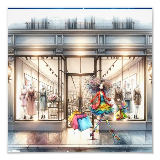 MODE. Lokale Einkäufe Fotodruck (Vorne)