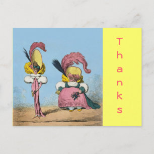 Mode Lustig ~ Postkarte / Einladungen 4,25 x 5,6