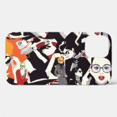 Mode Mädchen Collage: Pop-Art Case-Mate iPhone Hülle (Rückseite (Horizontal))