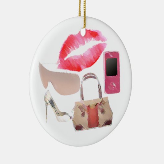 Mode-Mädchen Keramik Ornament (Rechts)