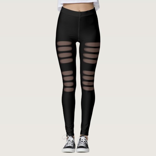 Mode mit Riss-Design Leggings (Vorderseite)