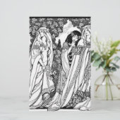 Mode Mittelalter Briefpapier (Stehend Vorderseite)