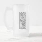 Mode Mittelalter Mattglas Bierglas (Links)