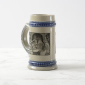 Mode Mittelalter Stein Bierglas (Vorderseite Links)